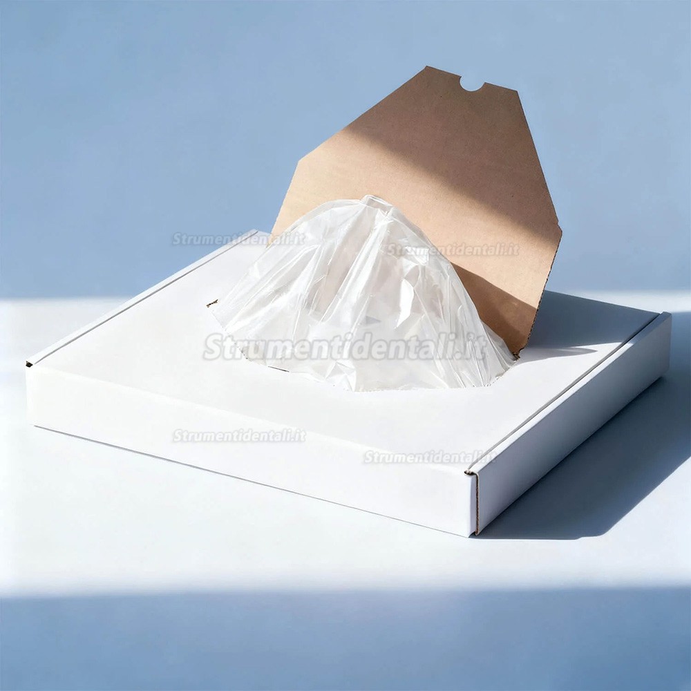 125 pezzi/scatola Copripoltrona dentale monouso in plastica, dimensioni 73,5 cm x 203 cm